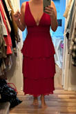 The fit was not for my body, I didn't love it and struggled with what type of bra I could wear. - Makalie H.
