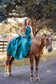 I love this dress and am so excited to wear this for our Christmas photos in a few months however, gave 4 stars cause the little piece on the straps that lets you adjust the length is very visible and placed toward the front of the neckline instead of placed to adjust behind on your back so they are visible. Also, 4 stars because the fabric when mailed came very crinkled and I'll be needing to take this to get professionally steamed in order to get the creases out. Other than that I LOVE this color and the fit is so flattering - Melissa K.