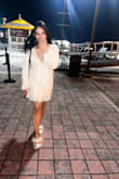 This shoe is so gorgeous! When I wore it I got so many compliments. It went well with the dress I wore( what a model wore in the photo). It's true to size. I was a bit nervous because it was my first time ordering from Lulus and I usually don't order shoes online but I'm glad I didn't have to do any returns. I'm typically an 8 and I got that exact size. Didn't need to size up - China H.