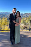 I felt so confident in this dress. It fit perfectly and the slit wasn't too over the top, but made me look great! I paired it with gold earrings, nude wedges, and a nude/gold clutch. I was able to dance all night while wearing it so it was very comfortable. - Rachael H.