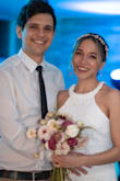 I wore this dress for my civil wedding. It fits perfectly and was really comfortable. I got lots of compliments! The only thing is that I had to wash it before wearing it because it had a strong storage room smell. - Andrea A.