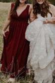 I just had to get it hemmed but it was perfect otherwise! - Michelle D.