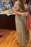 Perfect with heels! It's soft cotton so not nice enough for most weddings but great for a bridal shower! - Michelle D.
