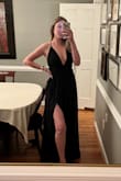 I bought this bad boy as my bridesmaid dress for my bestie's wedding and it did NOT disappoint. The material is light and breathable, but still durable and it fits perfectly. I'm tall so I was worried about it being long enough to wear heels with and again - the dress showed UP. I can't wait to rock this beaut! - Allison K.