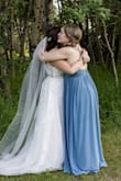 I ordered this dress for my MOH and it was beautiful on her! The colour was lovely and it was a flattering dress that she was able to dance and celebrate in all day! Loved it! - Nicole A.
