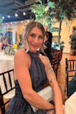 I got so many compliments on this dress! The fit was perfect, although I probably could've went with an XS instead and it still would've fit. Only thing I didn't like was the zipper. It was tough to zip up and down and kept getting stuck. - Destiny D.