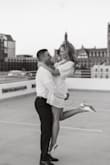I absolutely loved this dress! I wore it for my engagement photos. My only complaint is that I needed fashion tape to hold the chest/shoulders in place but other than that it was perfect. - Breanna B.