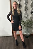I wore this dress to my husband's awards ceremony for work and it was perfect! I loved it and got so many compliments on it. The only downside for me was that the dress kept riding up so I had to keep pulling it down because of the stretchy material but other than that I loved it!! - Brooke M.