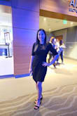 It's the first time I've bought from this store but I loved the dress. It's beautiful. It comes lined and its finish is excellent. It stays on the body. I have it in size S. - MAYRA P.