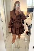 Great quality and very flattering! The dress is true to size. - Allie C.
