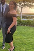 This fit my curves perfectly. It doesn't ride up when I walk and I loved the neckline detail. It fits comfortably as an off-the-shoulder dress. - Nia M.