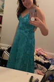 Literally love this dress it's so pretty with the sequins and the adjustable back makes it really easy to fit you. - Riley S.