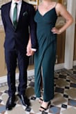 Great dress - did need to get bust adjusted at a tailor. Biggest issue is that side zip - make sure you stand up straight, as it can bunch.
Would recommend - but need to wear heels - Laura M.