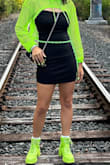 Our Hoco theme was "Glow in the Knight" but I didn't want a neon dress.  We went for the neon accessories instead. This little black dress was perfect. Nice fabric. The fit was perfect and not too short. - Susan B.