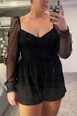 Love this dress so much! The material is so comfortable and possibly the softest mesh I've ever felt. Doesn't look as gothy as I thought it would. Only downside it doesn't have pockets. - Sarina P.