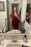 I loved this dress, the color, the shape, everything. It was a little large around the waist, but I ended up safely pinning it in a pinch and I felt so beautiful for the entire night of a college friend's wedding! A gorgeous dress! - Hannah H.