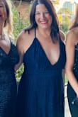 The dress was amazing and got lots of compliments on it. I grabbed an XL as L wasn't available and had altered to my busy and length. But totally worth it! - Monica M.