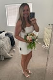 This dress is lined, not see-through, and feels great on. I love the back and it's not too short on me at 5'9". - Jennifer H.