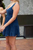 I loved the dress. It was a little short but looked good, the straps were a little long and fell off a bit, and I had to wear a bra as it was loose around the bust, but overall, it's a decent fit. - Jamie S.