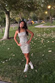 My 15.5-year-old bought this Lulus dress and another gorgeous dress from a different online store for HOCO night at school. She felt more confident in this Lulus dress and that was her chosen dress for a special night. - Khine L.