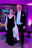 This dress was absolutely perfect for the white tie wedding we attended. Fits like it was made for me, super flattering and so comfortable! Length was perfect for my 2-1/2" heels - long enough to cover all but the very tips of my shoes, creating a very elegant line. I paired it with a white, satin-lined faux fur wrap, ruched ivory mesh gloves, and a pearl-encrusted evening bag to complete the glamorous look. I was the perfect match for my husband in his dashing white tie and tails. I highly recommend this beautiful dress! - Debbie S.
