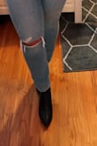 I wanted a more trendy shoe with a pointed toe and these are PERFECT. They're so comfy and true to size, my usual size is a 6.5 and I've worn thin socks with the shoe and they're still the perfect fit. Just the right amount of heel, I got them a little dirty one night and just used water and a paper towel and they were good as new! Even wore them walking around DC for hours and my feet hurt a tiny bit after, but the shoes never bothered me. Highly recommend! - Stacy R.