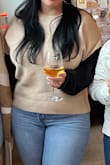 Wore this for some vineyard hopping and I was warm and comfy! Slightly cropped but not too short, if I had any complaint, the sleeves are a tiny bit long, so I had to roll the ends a tiny bit. I washed it in cold water in the wash and then hung it to dry and it's still perfectly soft! - Stacy R.