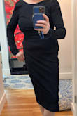 The V in the back gives the dress something extra, you'll love it.
The medium was too big. It gaped everywhere. I still liked it & dropped the cash to get a small shipped the next day, but the V support for the back was bent. I probably would have worn it, but who knows?  The front isn't anything special and looks plain so unless you do actually plan on walking backwards, it needs a statement necklace or fantastic shoes. - Helen B.