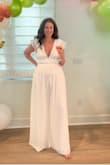 Such a cute and comfy outfit all in one! I wore it for my bachelorette party and couldn't have bought a better outfit. It was a little long but with heels it was fine. - Nicole O.