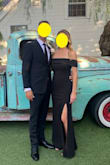 I received so many compliments on this dress.  Runs true to size, thick and stretchy fabric. Highly recommend it, I'm trying to find another occasion so I can wear it again! - Melissa A.