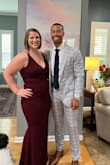The dress fits like a glove and gives a dramatic flare at the bottom. Easy to dance in. Perfect fit and length. - Nicole S.