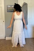 No complaints really. I am going to hem it because I want a shorter look. Fits well and is comfortable. - Michelle D.