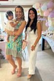 I ordered this dress for my daughter's first birthday party and was a little nervous if it would fit. It fits perfectly! It is such a beautiful jumpsuit and made me steal all the attention from that day. Runs a little long but nothing that you can't fix with heels. No exchanges or returns on this order but no worries, I'm definitely keeping this one. - Kimberly L.