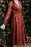 I wore this dress for my engagement photos and it fit amazingly. - Maddy M.