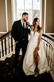 This dress was absolutely gorgeous! My seamstress had to take it up some and complimented the material... She loved the dress. Everyone loved my dress and no one could believe I spent less than $400 on it! It was so beautiful and perfect! Love it! - Jessica B.