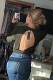 I love this sweater paired with a sticky bra for a cute back moment! - Abby O.