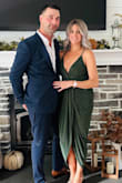 This dress was great!  Wore it to a wedding and got tons of compliments! It's definitely a thin material but it's very flattering, especially in my not-so-loved areas. I used breast take to keep the girls in place and I danced all night! - Alecia D.