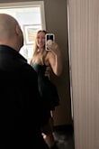 I love this dress. The material was a bit thicker than I thought, but it was fine. A bit tight pulling over my shoulders, as I have an athletic build (weight lifting). Just the right length. Flowy. Very comfortable all night. - Tara R.