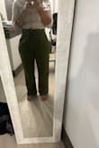 I really like the quality of these pants and the stretch it has. However, the pants are longer than shown on the model. This was a final purchase so I will probably take them to get the bottom of the pants taken up so they have a more cropped look- which is a bummer to have to pay for something that should already have come as expected. I would recommend ladies with a curvier body type to be wary of purchasing pants from this site. Not that they aren't well made but maybe not made for us curvy gals. - Marlana S.