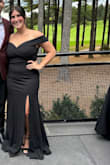 I LOVED this dress! I ordered a size L. It was perfect for a black-tie event I attended. It stayed up and in place, and I'm larger-chested. It was a little long, even with heels but that didn't make or break the dress. - Macie R.