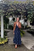 I wore this to an outdoor October wedding. It hung just right and with the help of some fashion tape at the bottom of the neckline, a bra was not necessary for me. So many compliments on the fit and color. I can't wait to wear it again! - Nika O.