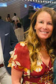 I loved the dress. The zipper gets stuck at the bust. Very hard to zip from there but once zipped it's ok - Cathy A.