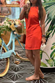 It's a perfect summer dress! Love the color, material, and how it feels! - EKTA P.