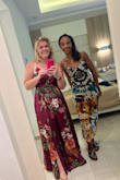 I have this dress in 2 colors. It's so fun and comfortable! It's flattering. On the heavier side if you're looking for lightweight, but wore this in the Dominican Republic and didn't suffocate. - Beth F.