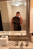 The color is perfection. A little loose in the underarm but I got it taken in and it was perfection. Material is wonderful and sweat proof which made me nervous, especially dancing. Elegant. Tons of compliments and a great price. Overall, a great pick. - Katie G.