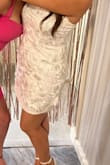 I love this dress more than I expected to! Not see-through at all and very comfortable. I had to size up one size. - Nikki M.