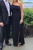 I love this dress! It is comfortable and true to size. I wore this to a wedding and received many compliments. I did have it hemmed but other than that it was great. - Melissa C.