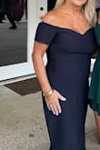 Absolutely loved this dress. Fit perfectly for this evening's fall-October Wedding. Pair it with a dark pink 3-inch strapped heel (breast cancer awareness) and dance the night away. - Glenda K.