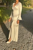 I wore it for my civil ceremony, fit perfectly, the material feels very comfortable and lined properly but wrinkles easily. Was worried about the length as I am a tall girl but it hit just at the right length. Got loads of compliments! - Edirin