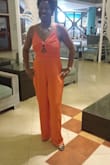 I wore it for my birthday and anniversary for dinner. Nice outfit but it was a little too tight in the waist area. - Beverly H.
